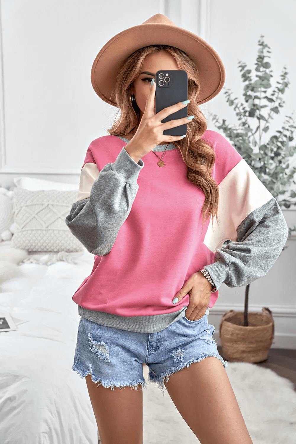 Color Block Soft Pullover - undefined - Dream Life Boutique